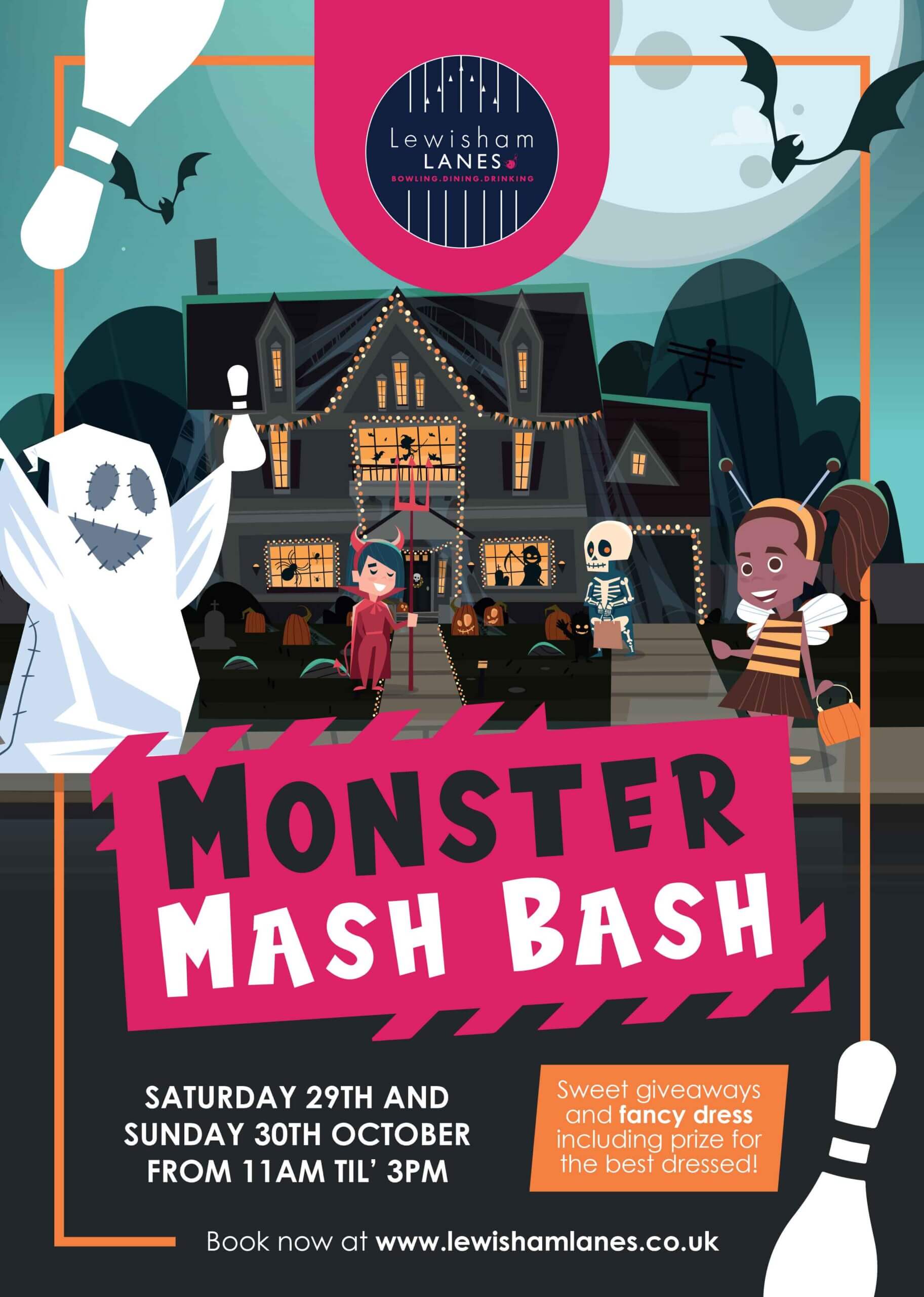 Monster-Mash-Bash-Poster-A4 - Lewisham Lanes